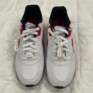 MENS SIZE 10 Nike White and Red Air Max